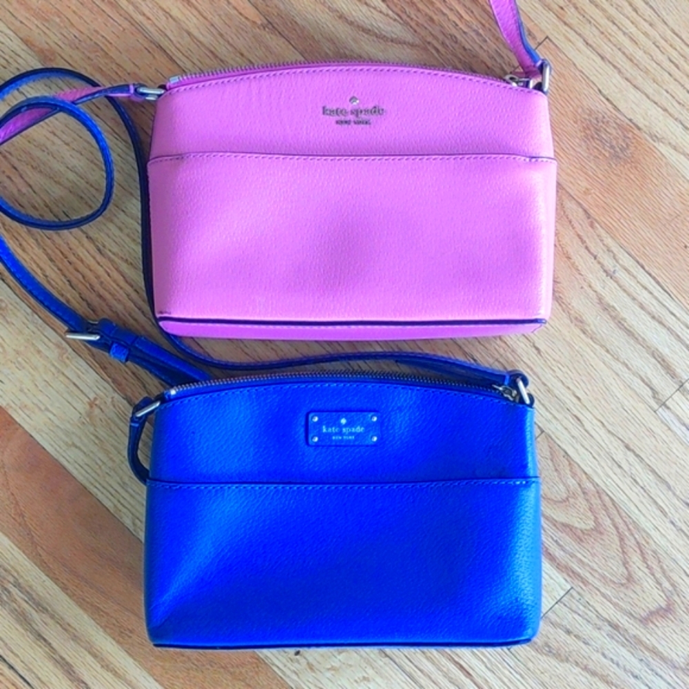Kate Spade purse: Crossovers - blue and pink (2) Both